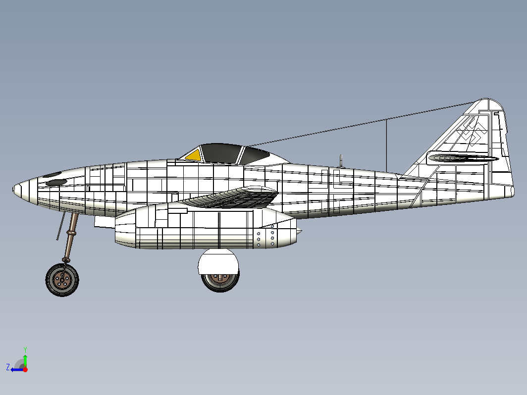 梅塞施米特Messerschmitt Me 262喷气飞机