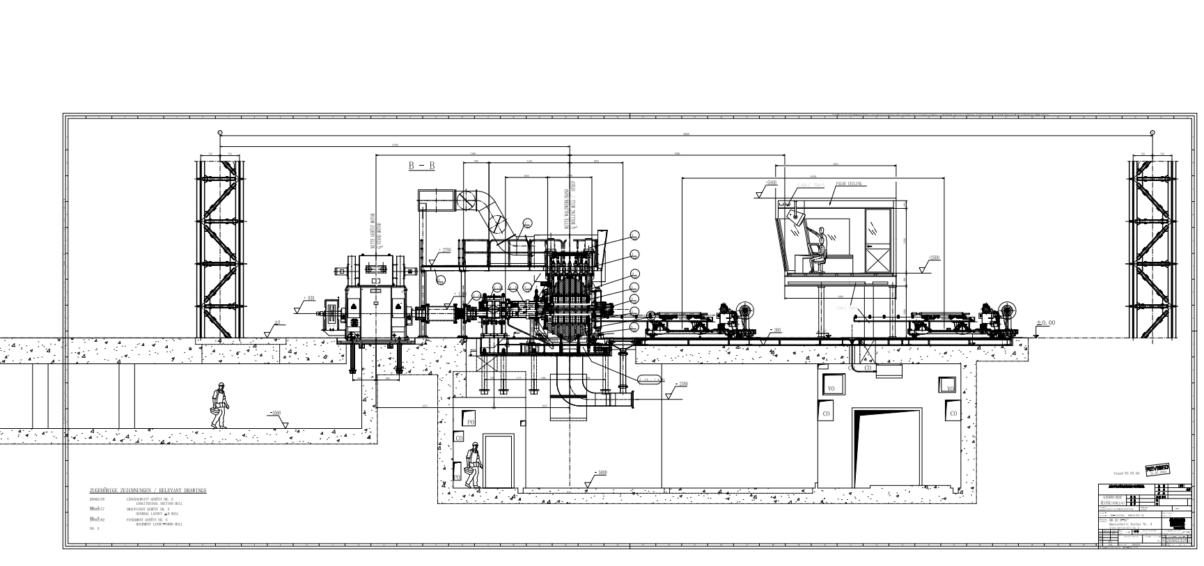 西马克森吉米尔轧机（dwg四张装配图）CAD