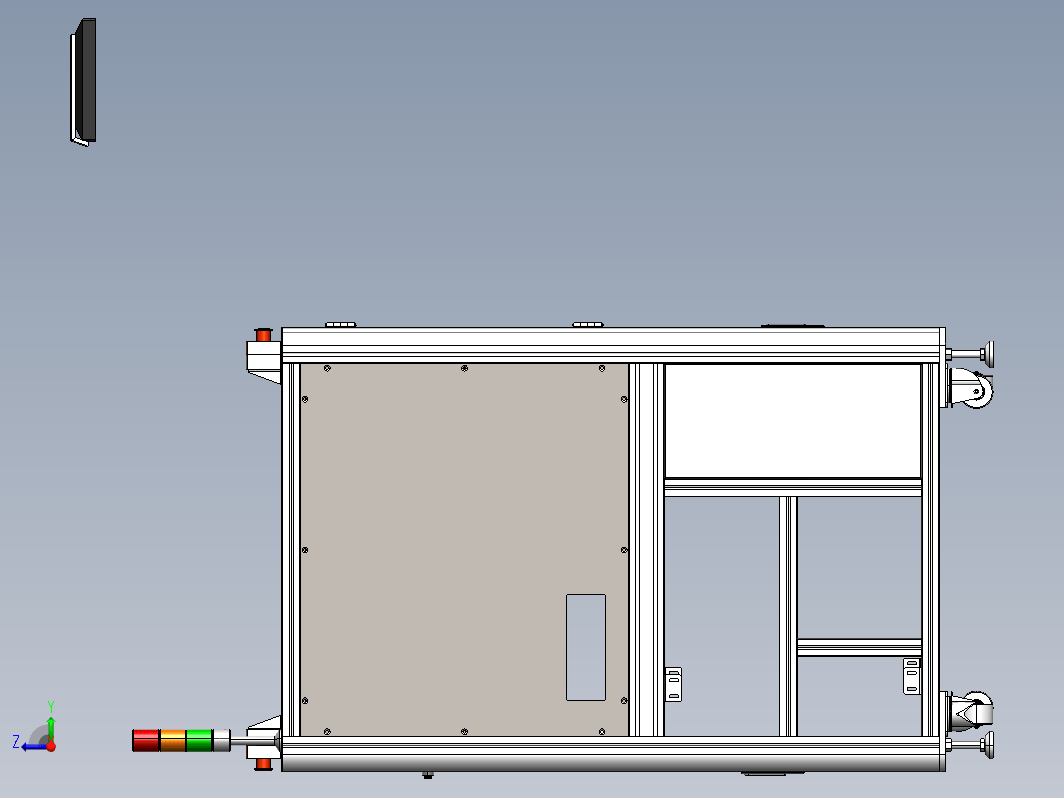 铝型材机架钣金造型-26