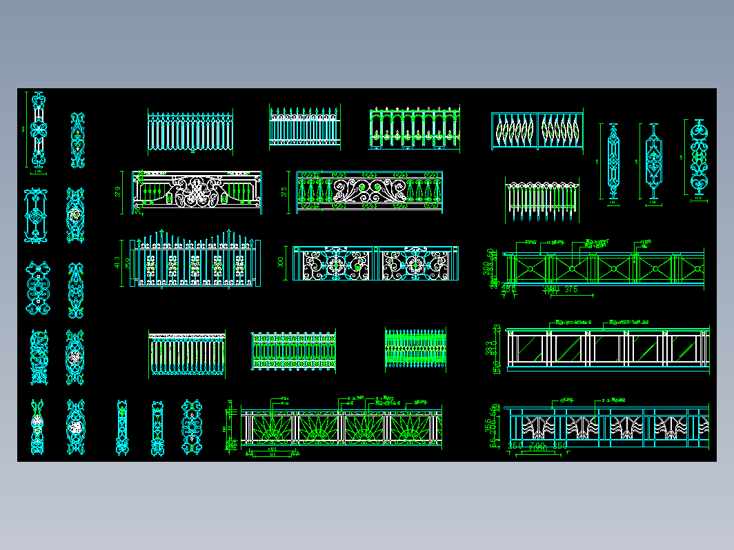 铁艺栏杆图库