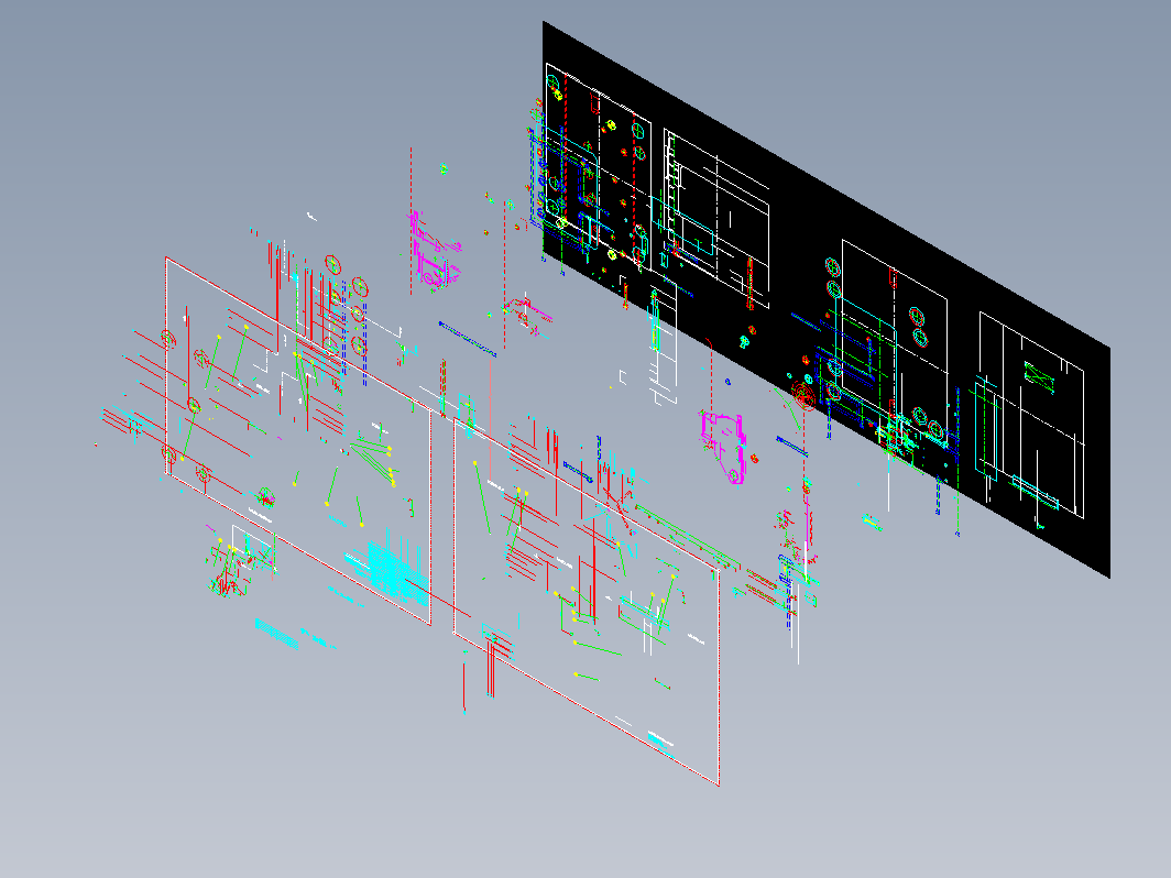 模具结构图—052-1斜行前镶顶