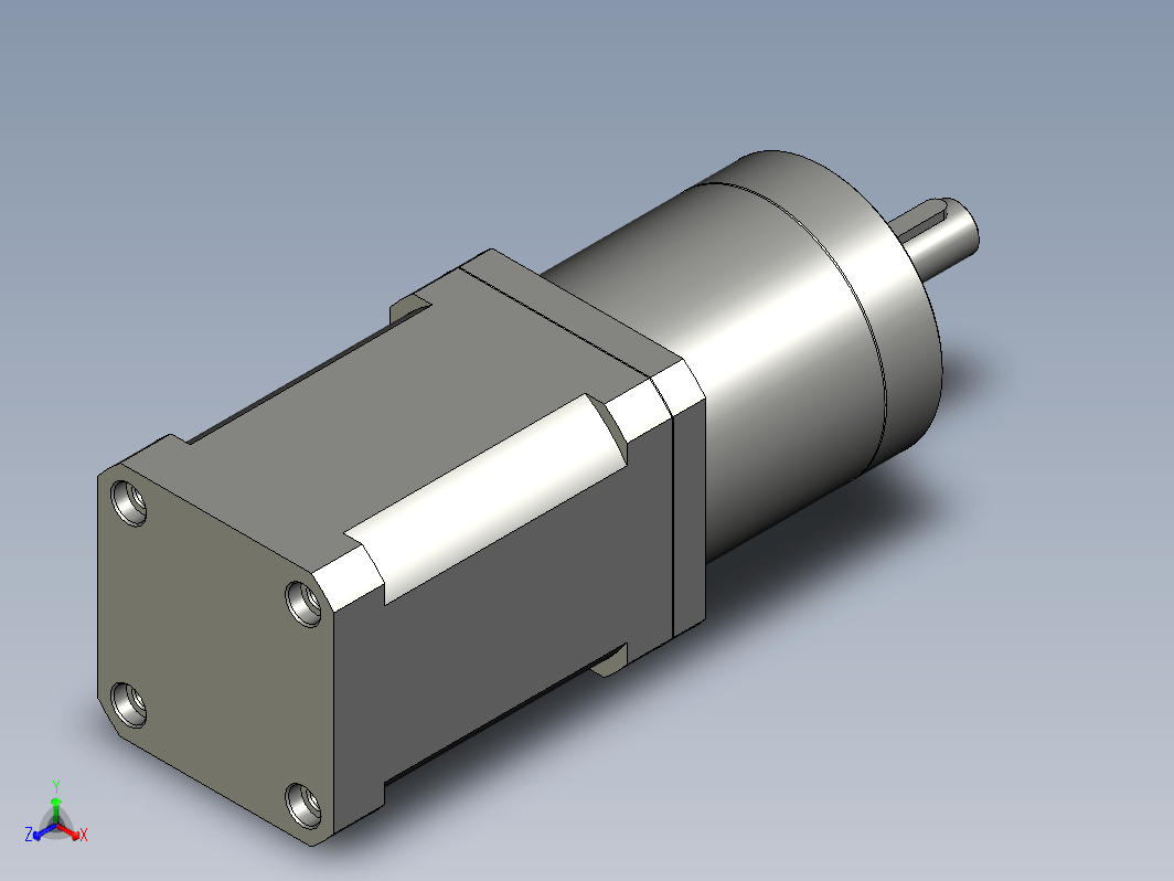 YK42HB60-PG20  42mm两相步进减速机电机（3D）
