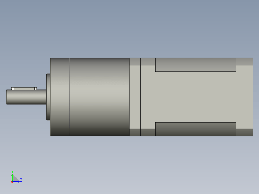 YK42HB60-PG20  42mm两相步进减速机电机（3D）