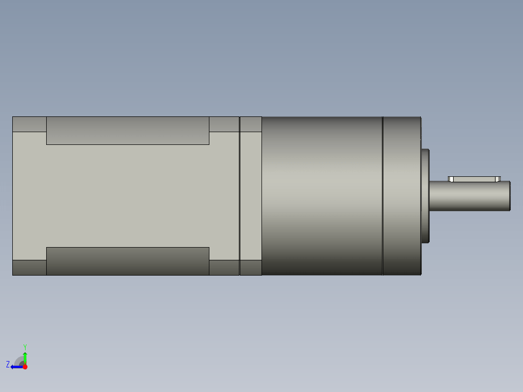 YK42HB60-PG20  42mm两相步进减速机电机（3D）