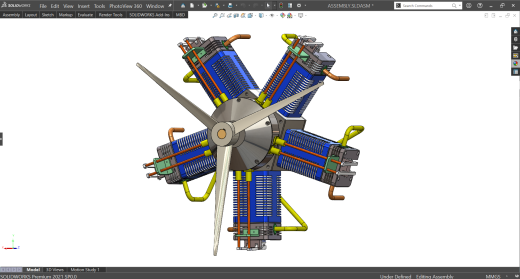 radial-engine-5-cylinder 5缸星型发动机缩略图