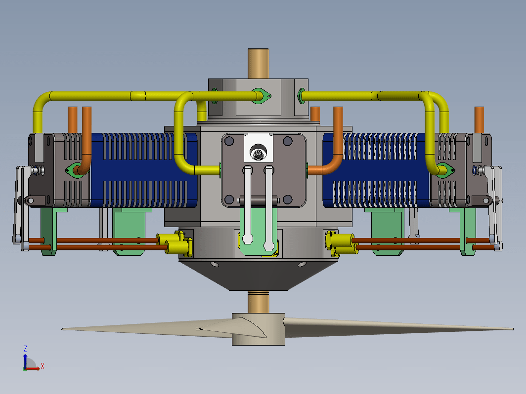 radial-engine-5-cylinder 5缸星型发动机