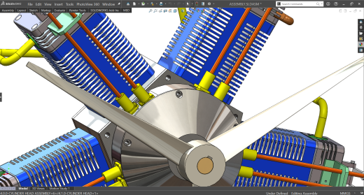 radial-engine-5-cylinder 5缸星型发动机缩略图