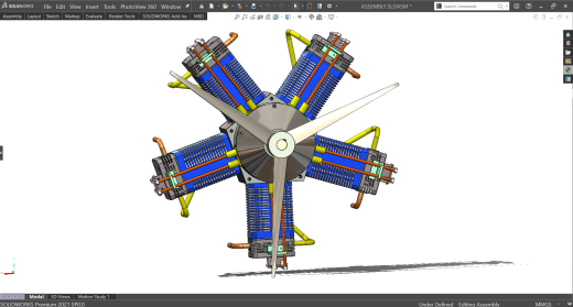 radial-engine-5-cylinder 5缸星型发动机缩略图