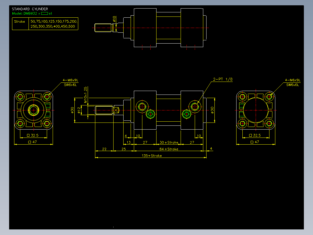 气缸 DMB32