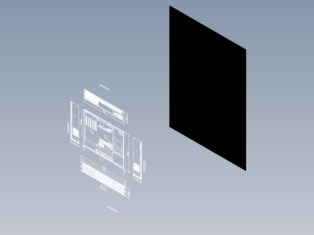 标准机柜CAD