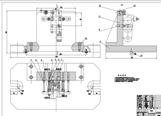 轴支架机械加工工艺及铣左端面夹具设计CAD+说明书