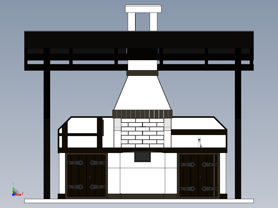 家庭壁炉模型