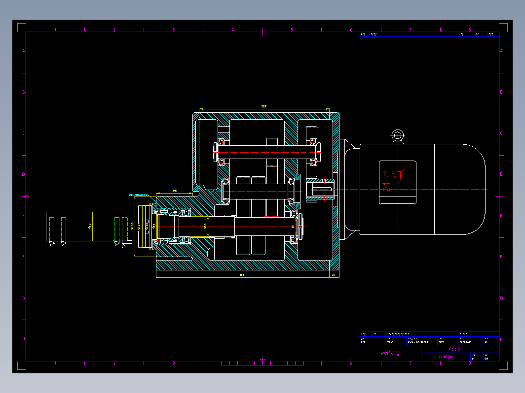 立镗组合机床主轴箱体