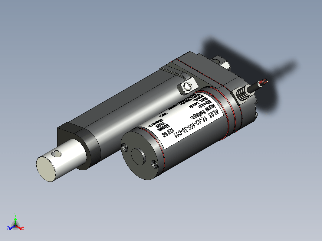 电缸线性执行器12V 750N