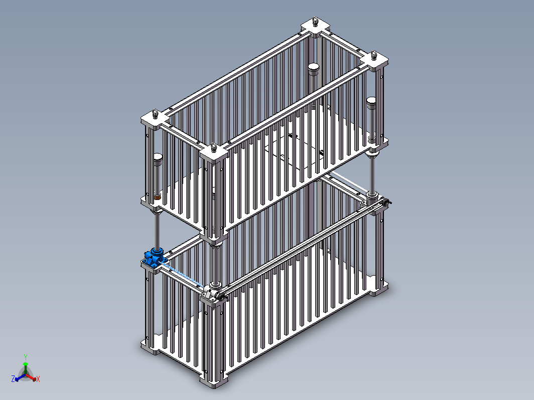 用于高空作业施工双层吊篮