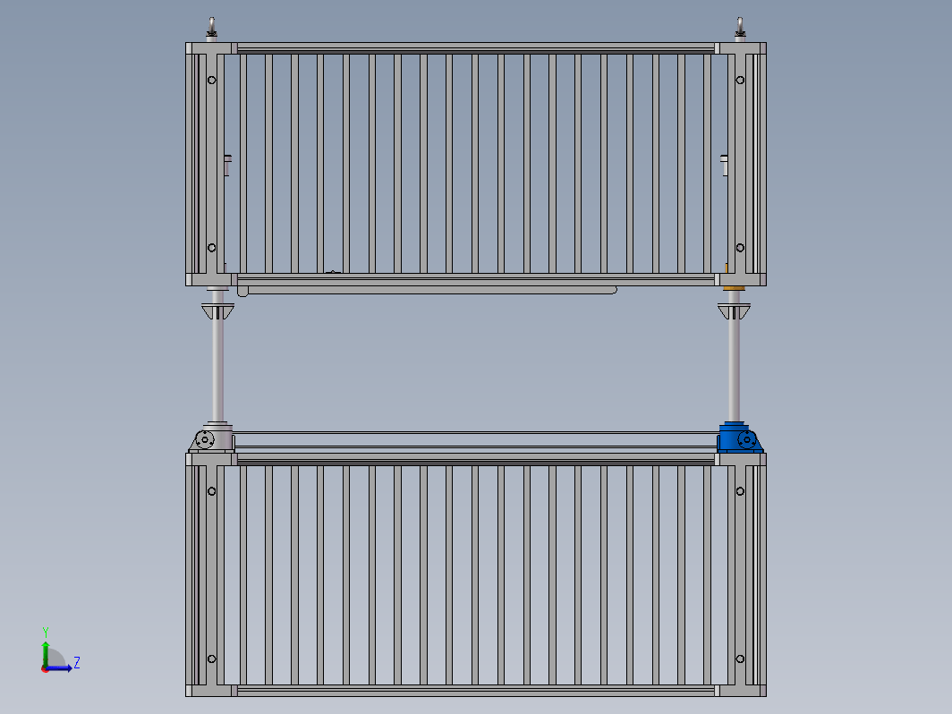 用于高空作业施工双层吊篮