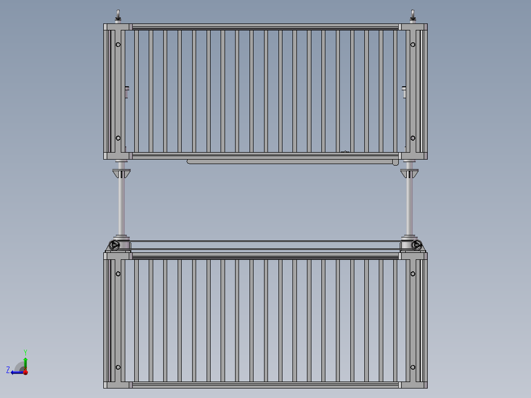 用于高空作业施工双层吊篮