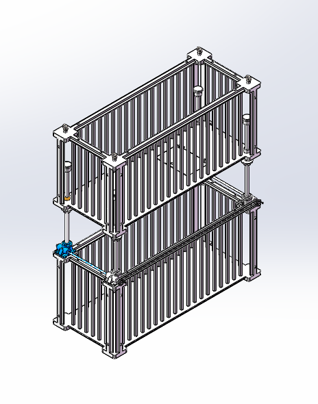 用于高空作业施工双层吊篮