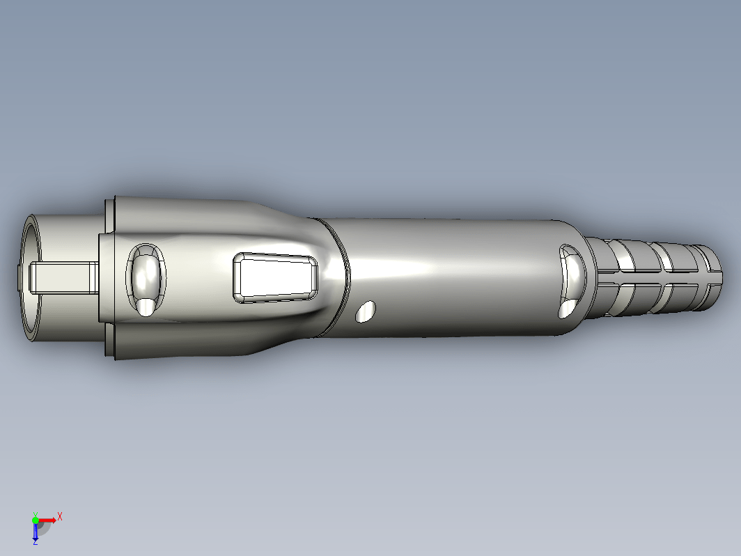 电动汽车充电器充电插头SAE J1772三维