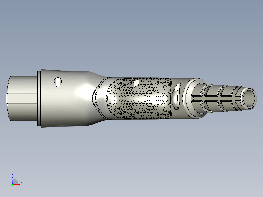 电动汽车充电器充电插头SAE J1772三维