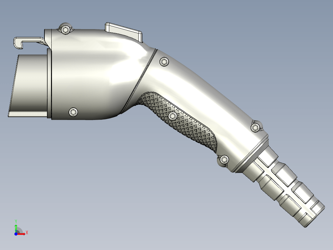 电动汽车充电器充电插头SAE J1772三维