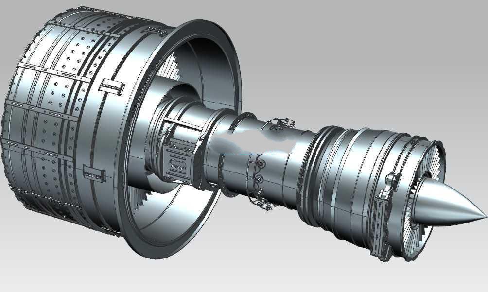 167喷气发动机UG设计