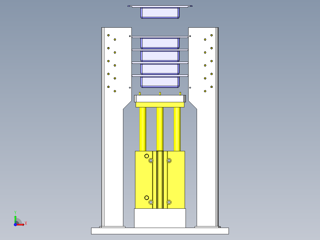 气缸层叠机构