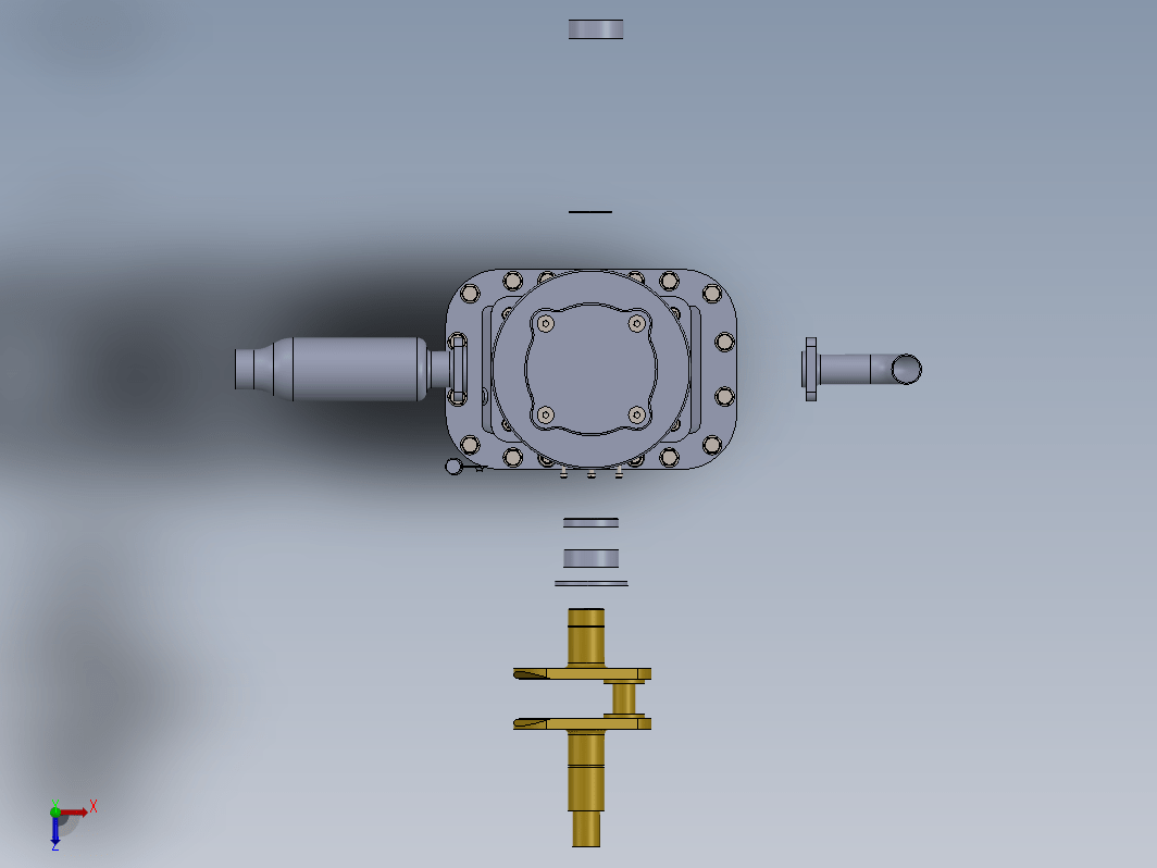 Two stroke engine二冲程发动机爆炸结构图