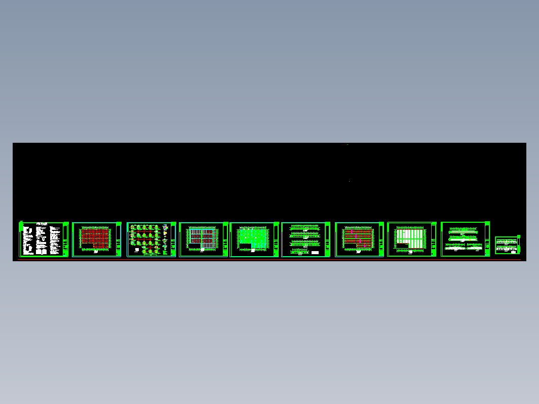 远达石材公司钢结构工程CAD