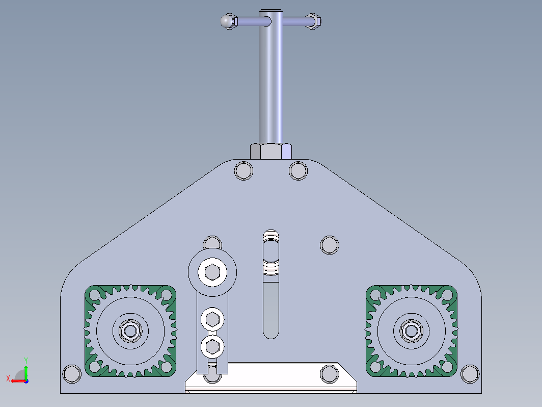 大半径弯管机构3D图纸 Solidworks设计 附工程图