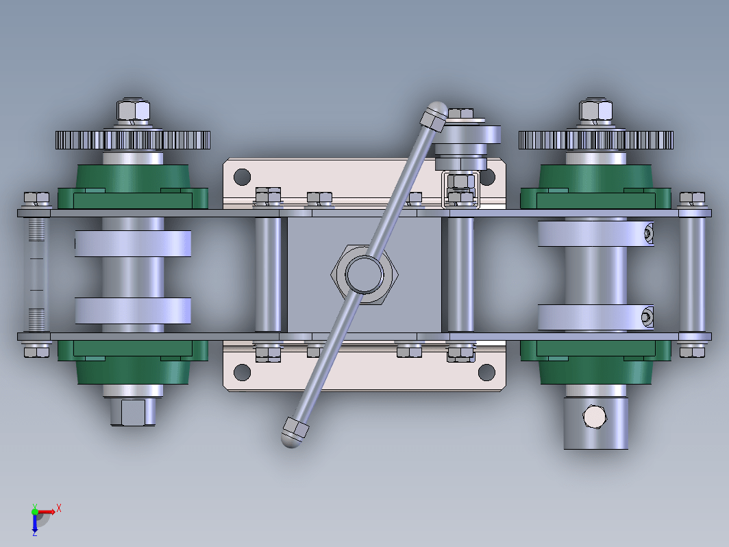 大半径弯管机构3D图纸 Solidworks设计 附工程图