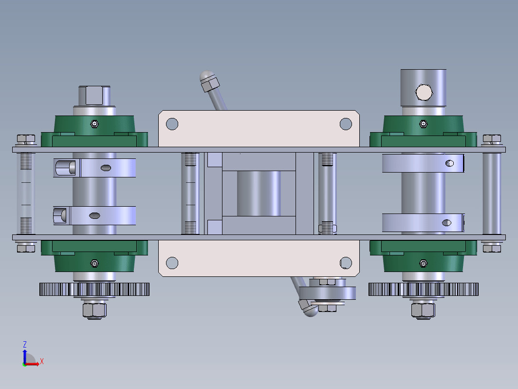 大半径弯管机构3D图纸 Solidworks设计 附工程图