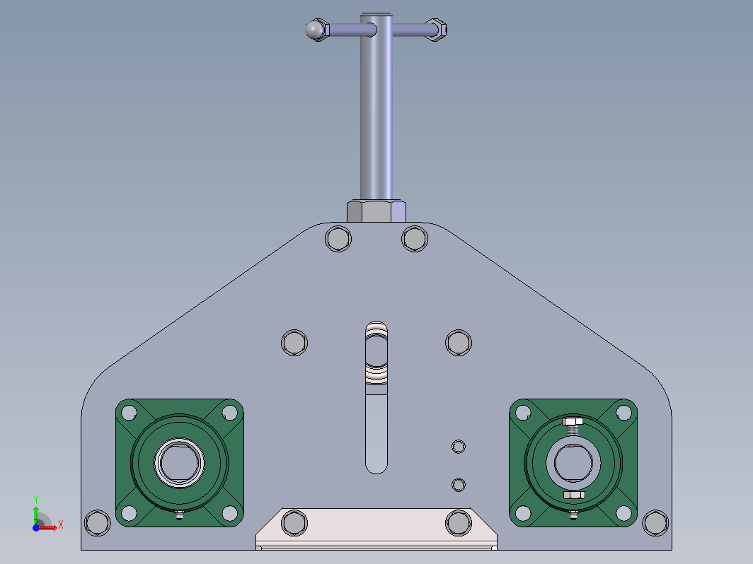 大半径弯管机构3D图纸 Solidworks设计 附工程图