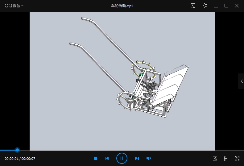 人力手拉插秧机模型文件三维SW2020无参+CAD+说明书