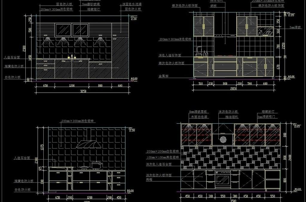 cad厨房素材CAD