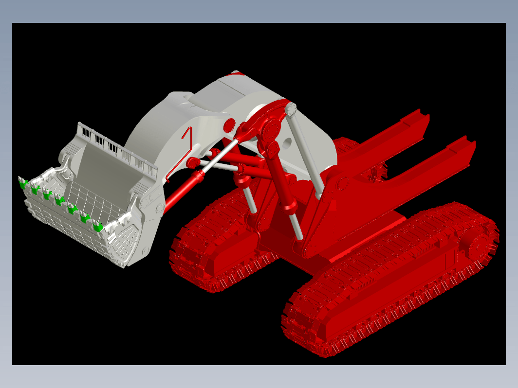 RH 400矿用挖掘机模型3D图纸 AUTOCAD设计 dwg格式