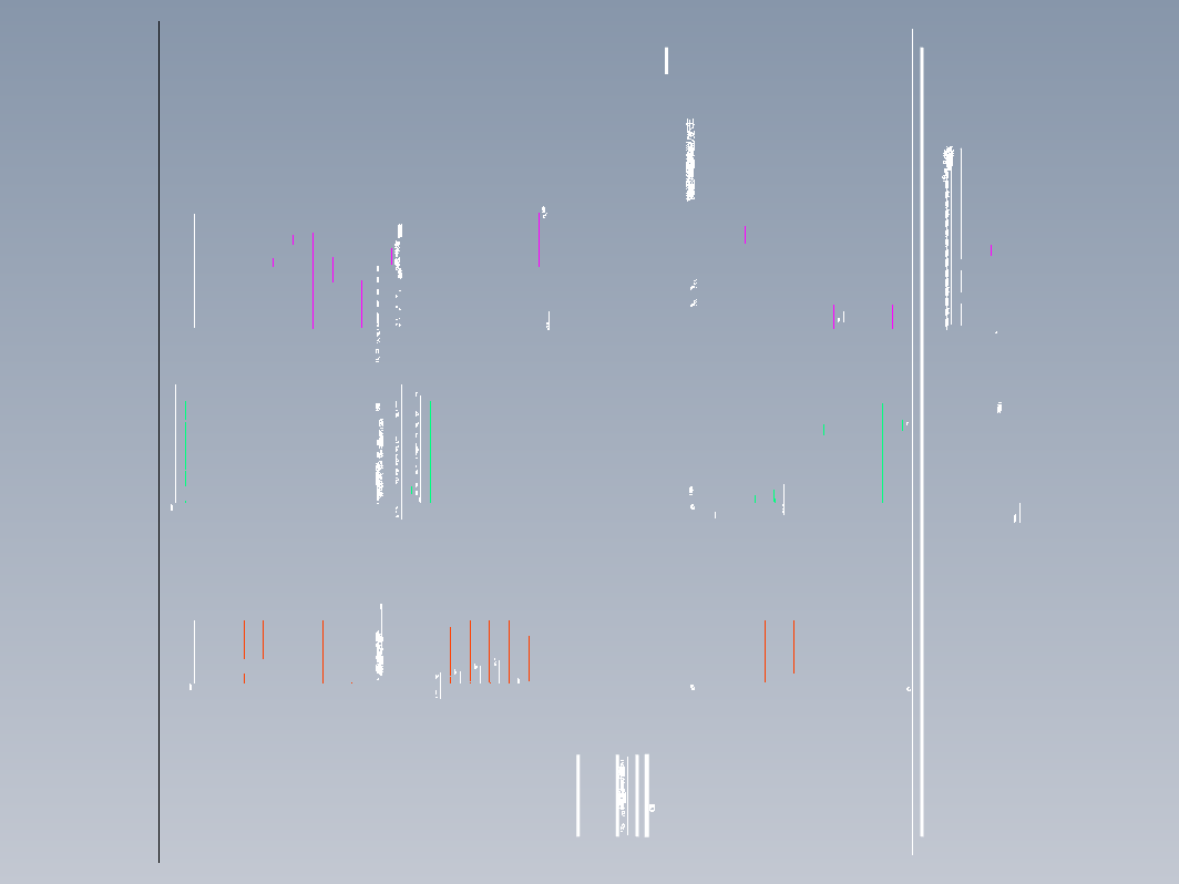 71.82米2200吨货船船体型线图