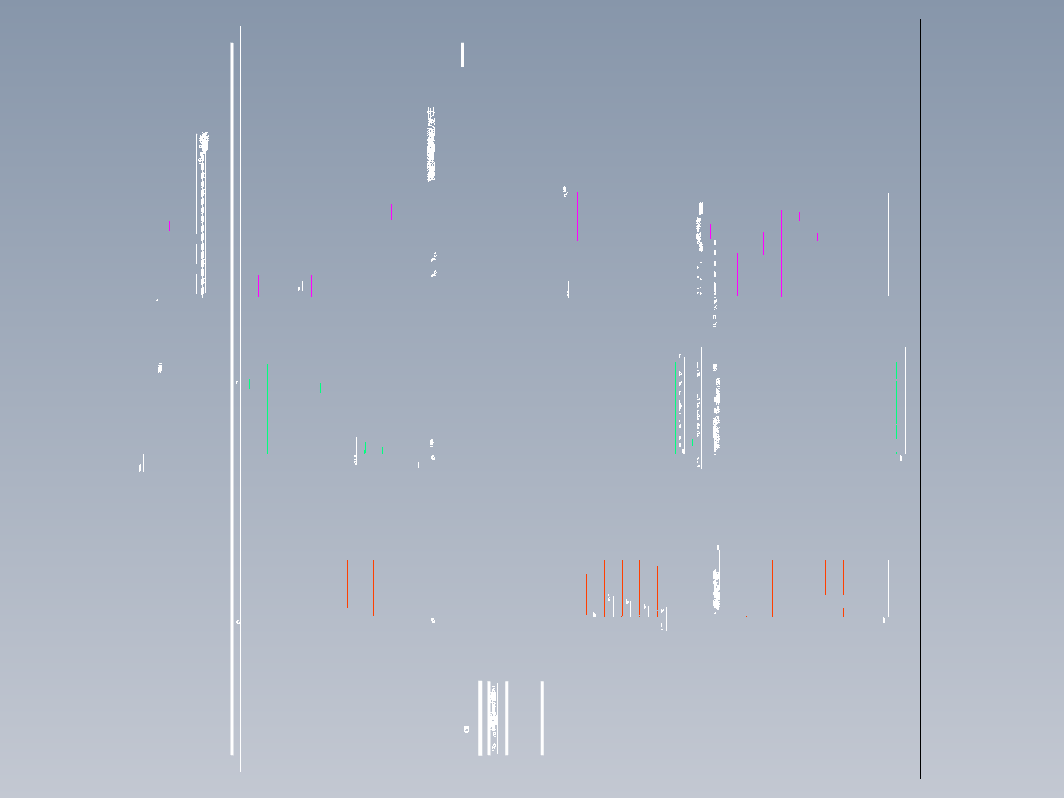 71.82米2200吨货船船体型线图