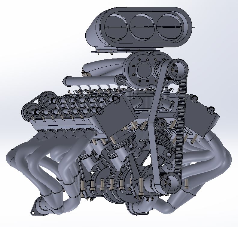 v12发动机模型