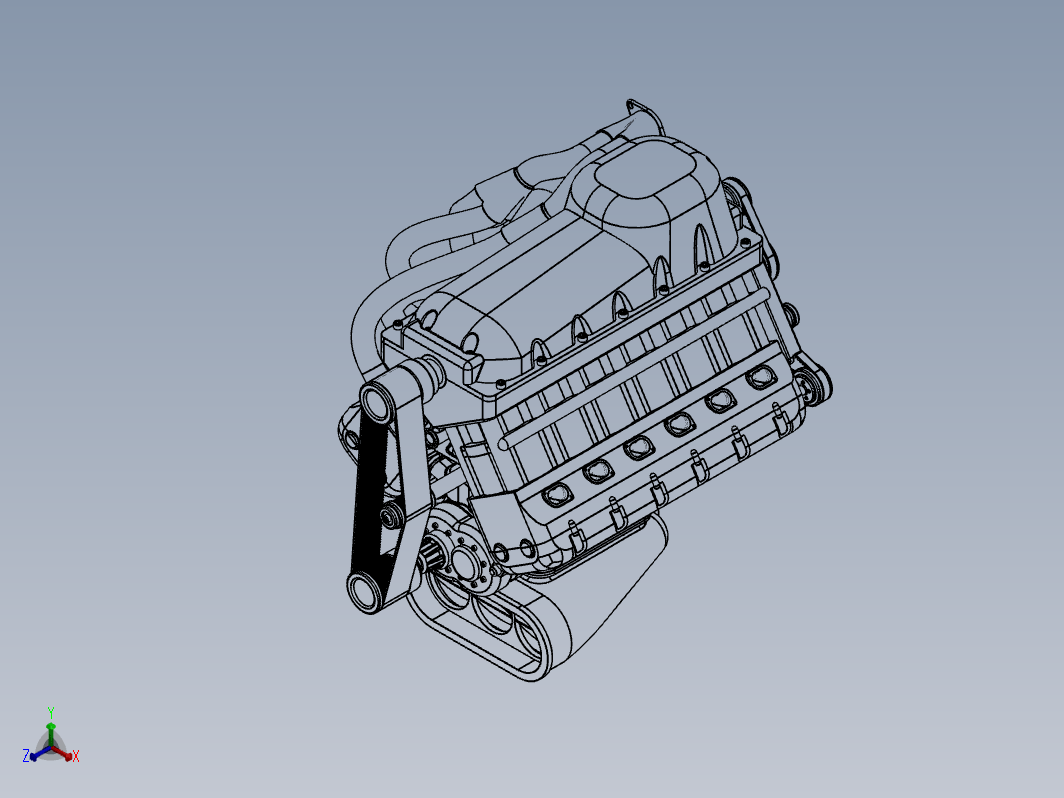 v12发动机模型