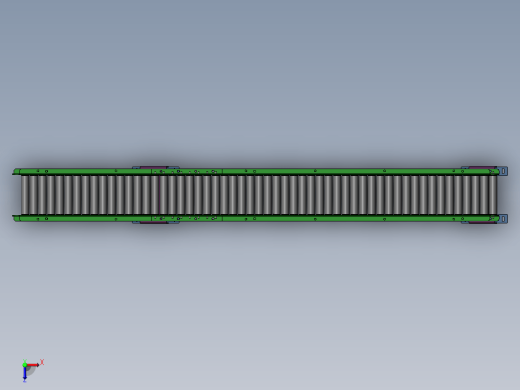 无动力滚筒输送机设备2米长200mm宽（可调节角度）缩略图