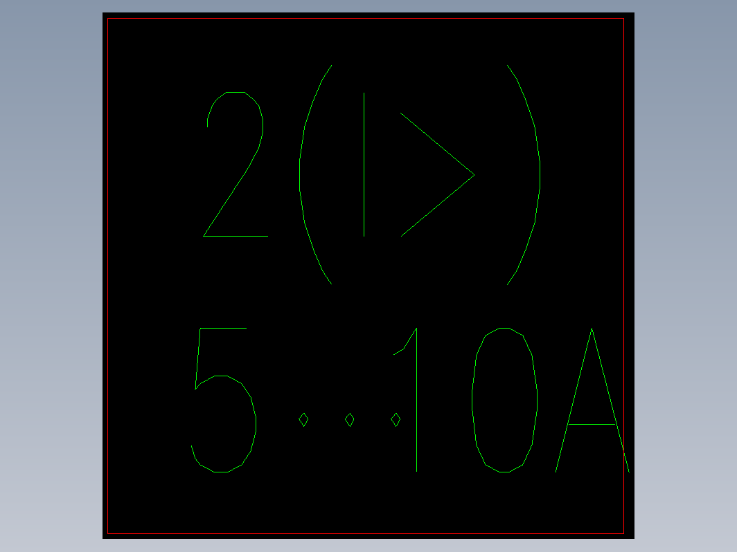 电气符号  5A到10A的过流继电器 (gb4728_9_4B.6)