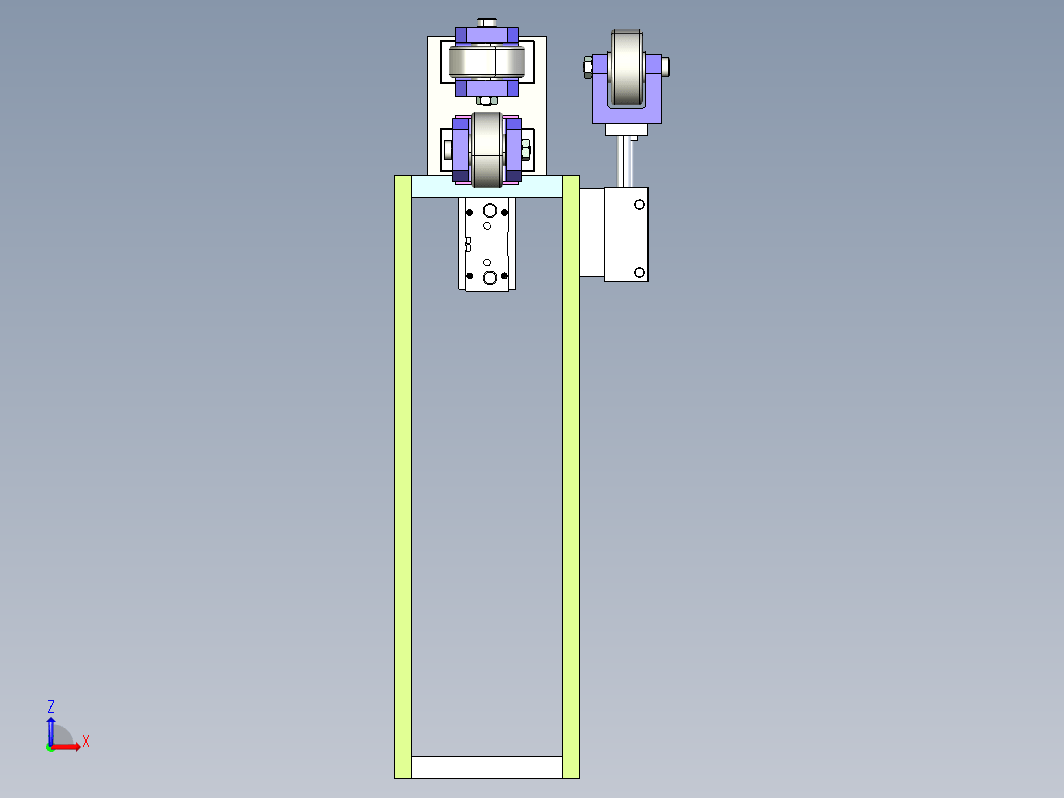 汽车挡风玻璃密封组件夹具机械模型