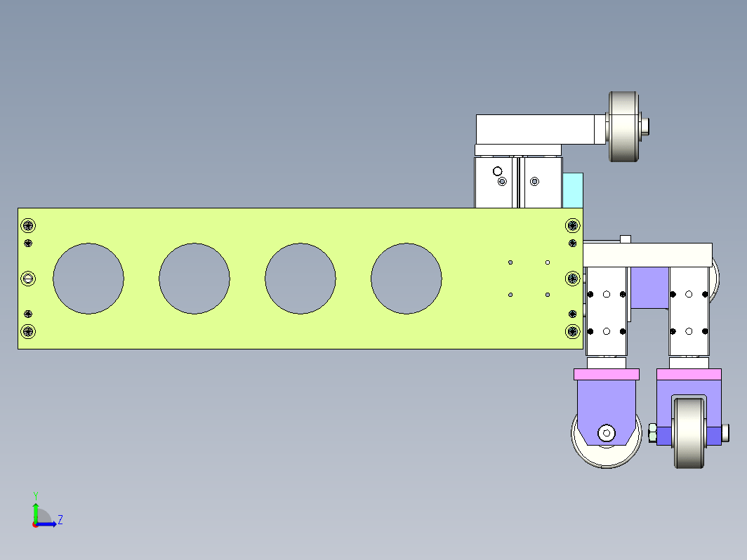 汽车挡风玻璃密封组件夹具机械模型