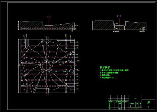 风扇叶片注塑模具设计三维UG8.0无参+CAD+说明书缩略图