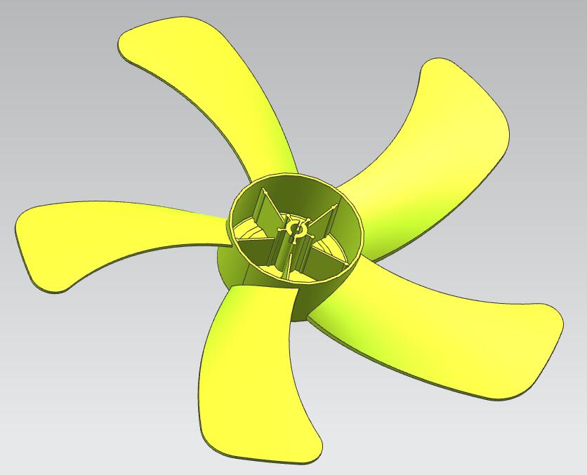 风扇叶片注塑模具设计三维UG8.0无参+CAD+说明书