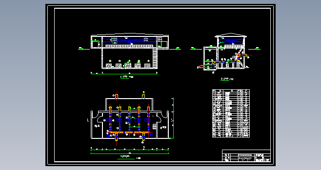 某开发区7万m3d给水工程工艺设计+CAD+说明