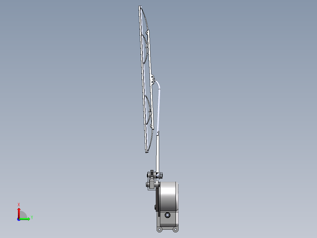 汽车雨刮器设计及运动分析三维SW2021带参