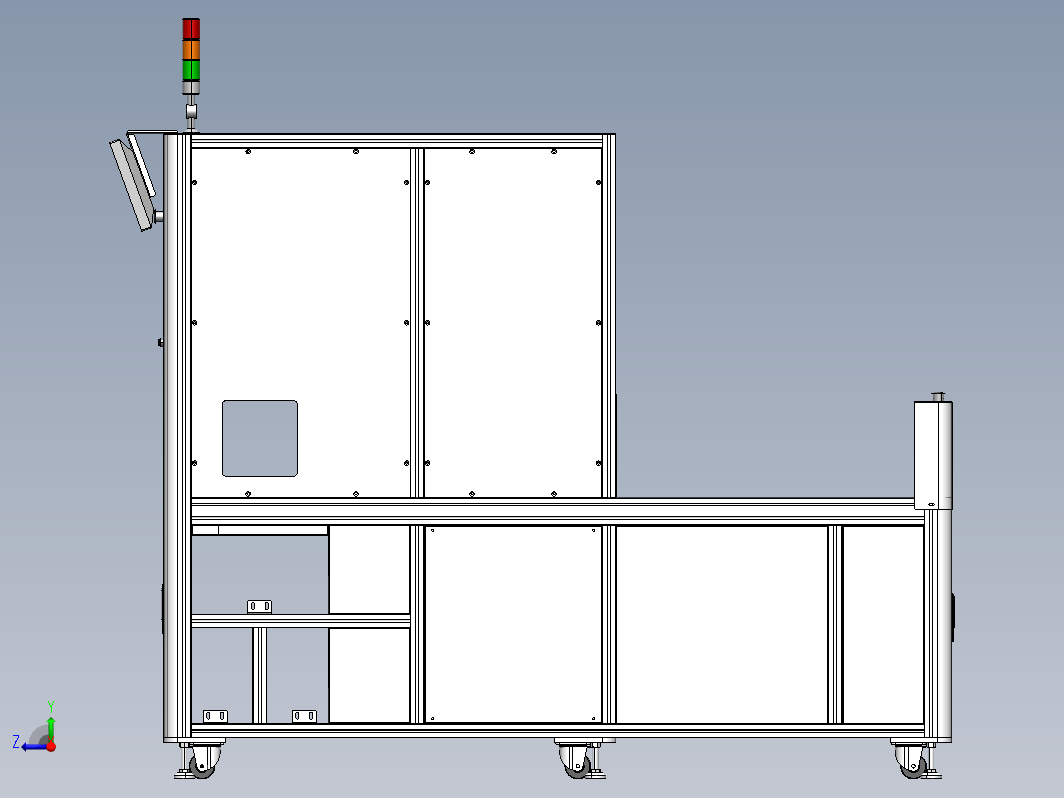 铝型材机架钣金造型-8