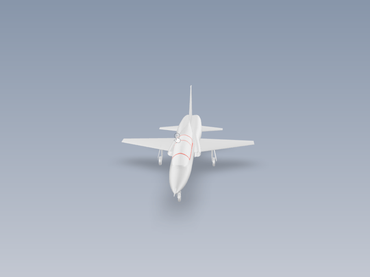 Northrop T-38 Talon教练机模型3D图纸 3dsMax设计